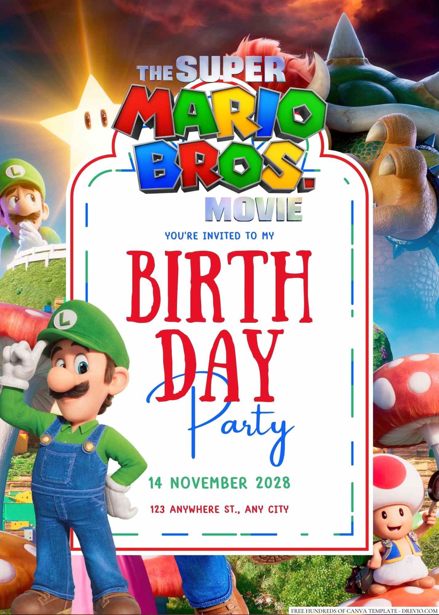 Super Mario Brothers Piñata, Mario Birthday 