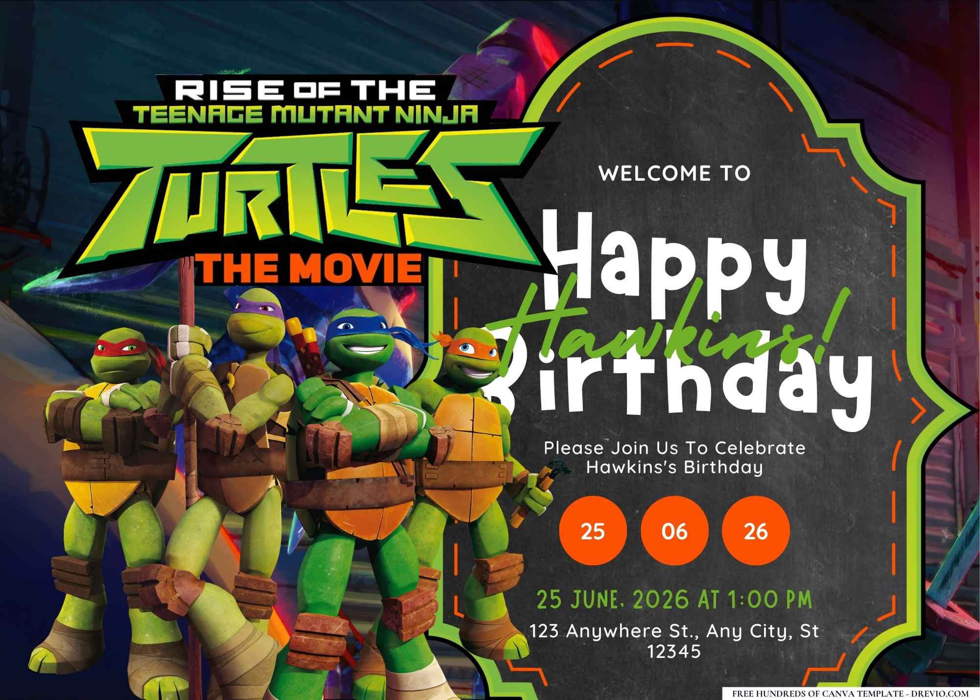 https://www.drevio.com/wp-content/uploads/2023/11/FREE-Teenage-Mutant-Ninja-Turtles-Birthday-Canva-Templates-11.jpg