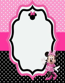 30+ FREE Printable Minnie Mouse Birthday Invitation Templates ...