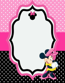 30+ FREE Printable Minnie Mouse Birthday Invitation Templates ...